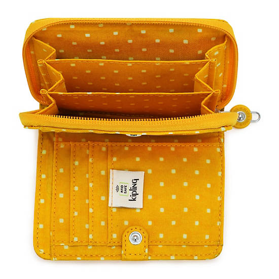 Portefeuilles Kipling Money Love Printed Small Wallet Jaune | FR 1003OK